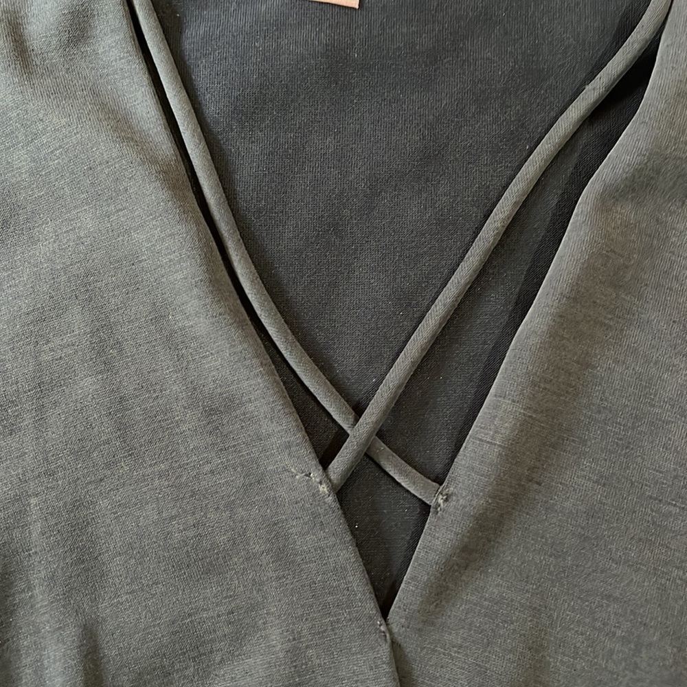 Small Alya Blue Criss-Cross Shirt - Picture 3 of 5